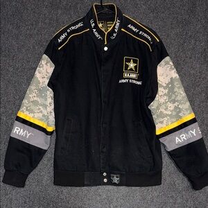 Vintage JH Design US Army NASCAR Jacket Medium